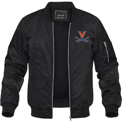 Men's Virginia Cavaliers Lightweight Bomber Jacket - Black