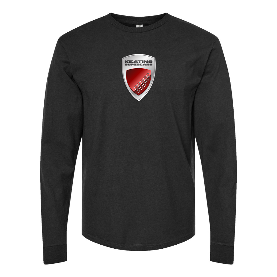 Men's Keating-Supercars Logo Cotton Long Sleeve T-Shirt
