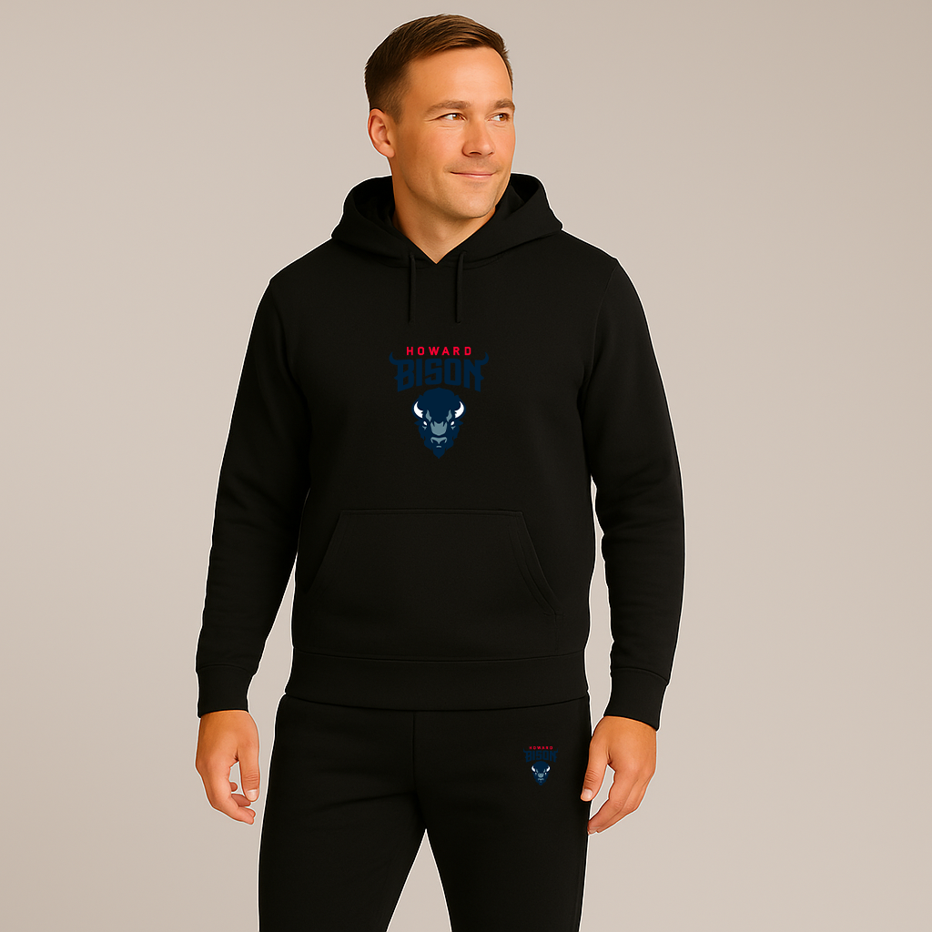 Men's Howard Bison Logo Hoodie Joggers Set