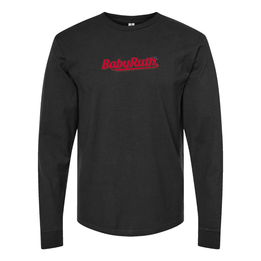 Men's BabyRuth Logo Cotton Long Sleeve T-Shirt