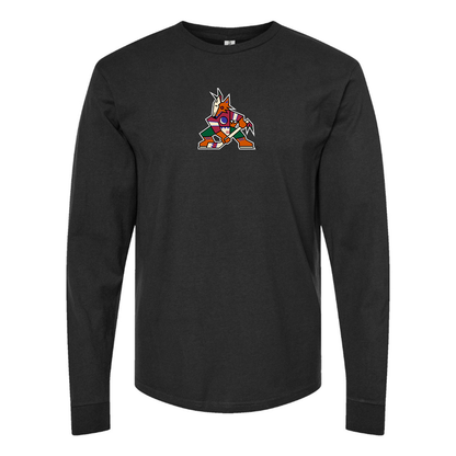 Youth Arizona Coyotes Logo Cotton Long Sleeve T-Shirt