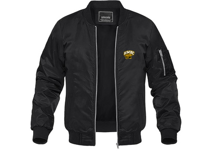 Men's UMBC Retrievers Lightweight Bomber Jacket Windbreaker Softshell Varsity Jacket Coat