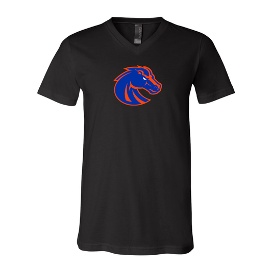 Boise State Broncos  BELLA  CANVAS - Jersey V-Neck T-Shirt
