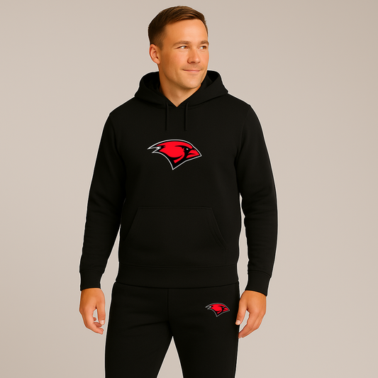 Men's Incarnate Word Cardinals Logo Hoodie Joggers Set