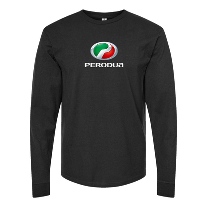 Men's Perodua Logo Cotton Long Sleeve T-Shirt