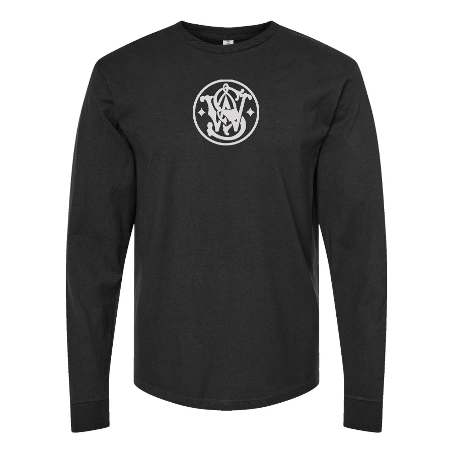 Men's Smith and Wesson Symbol Logo Cotton Long Sleeve T-Shirt