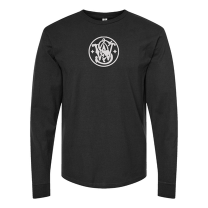 Men's Smith and Wesson Symbol Logo Cotton Long Sleeve T-Shirt