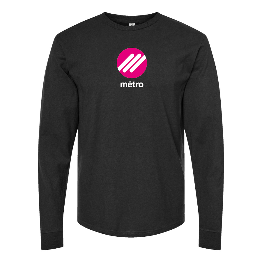Men's Lausanne Métro Logo  Cotton Long Sleeve T-Shirt