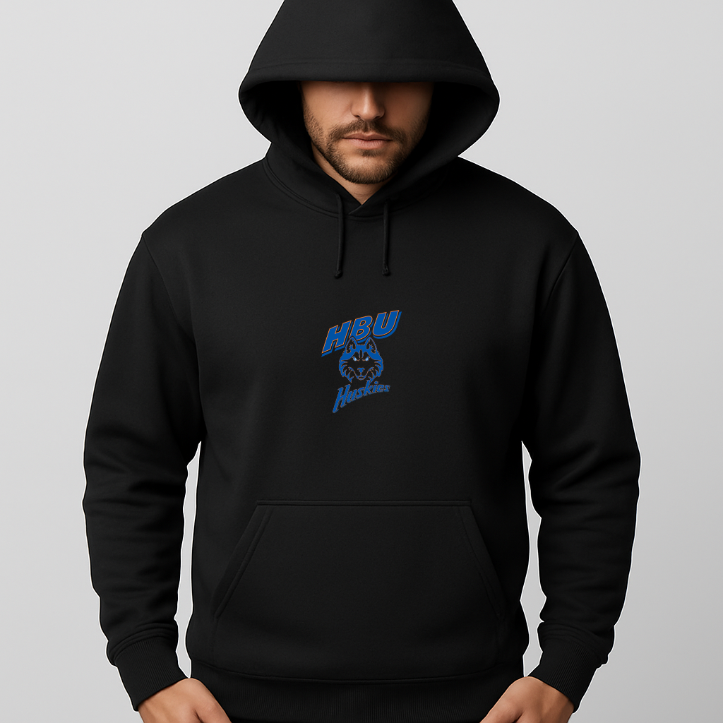 Men's Houston Baptist Huskies Logo Pullover Hoodie