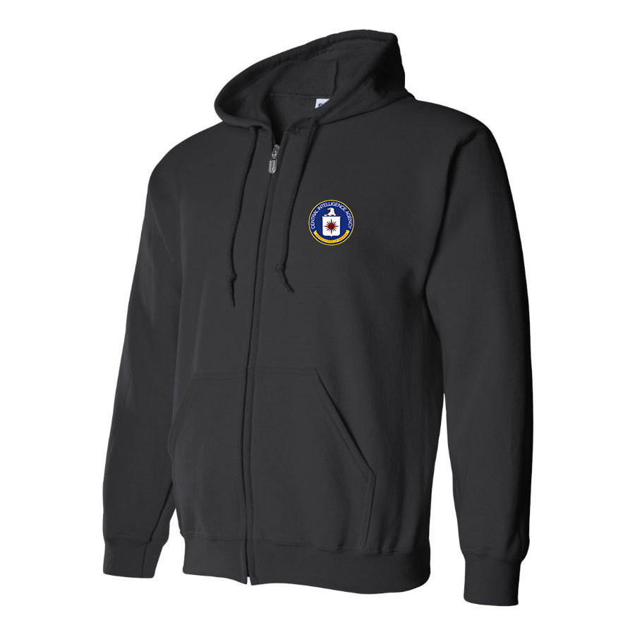 Men's CIA Logo Zipper Hoodie