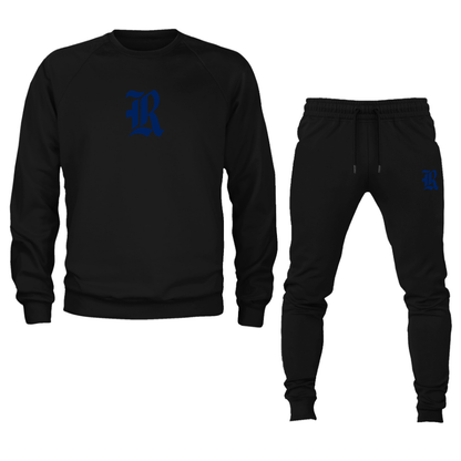 Men's Rice Owls Logo Crewneck Sweatshirt Joggers Suit