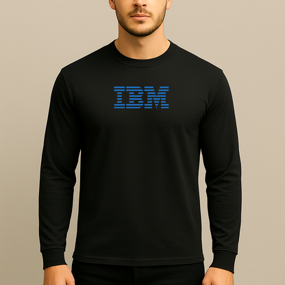 Men's IBM Logo Long Sleeve T-Shirt