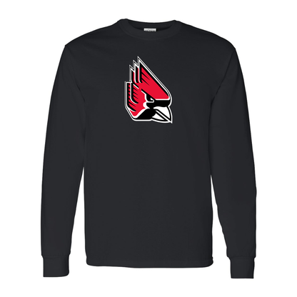 Men's   Ball State Cardinals Gildan Heavy Cotton Long Sleeve T-Shirt