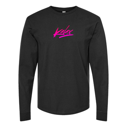 Men's  Kalax Logo  Cotton Long Sleeve T-Shirt