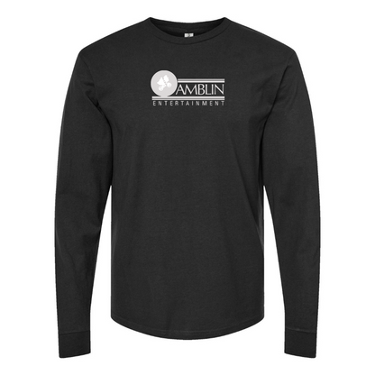 Men's Amblin Entertainment Logo Cotton Long Sleeve T-Shirt