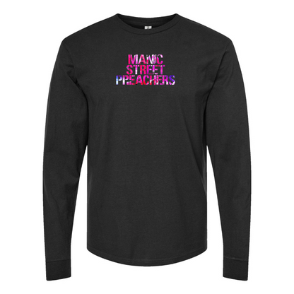 Men's Manic Street Preachers Logo Cotton Long Sleeve T-Shirt