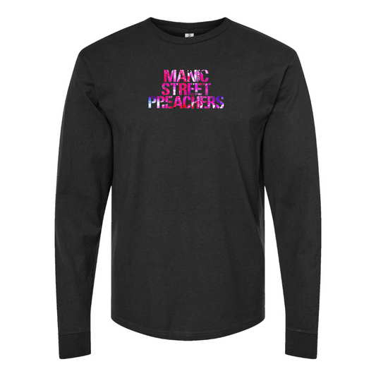 Men's Manic Street Preachers Logo Cotton Long Sleeve T-Shirt