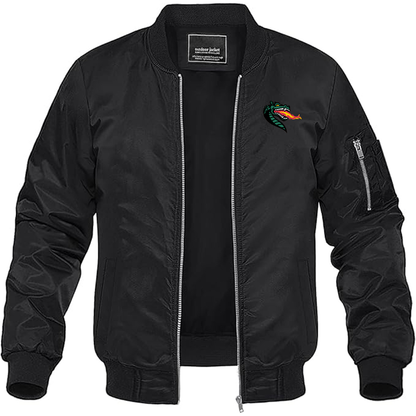 Men's UAB Blazers Lightweight Bomber Jacket - Black