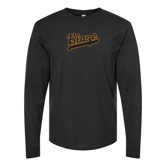 Youth Bakersfield Blaze Logo Cotton Long Sleeve T-Shirt