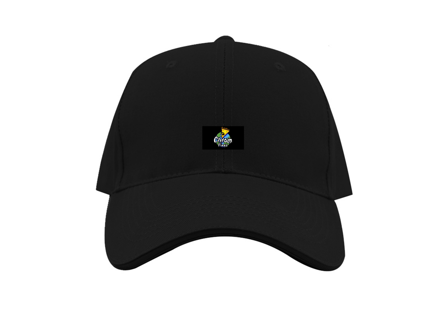 Cartoon Pizza Logp Dad Baseball Cap Hat