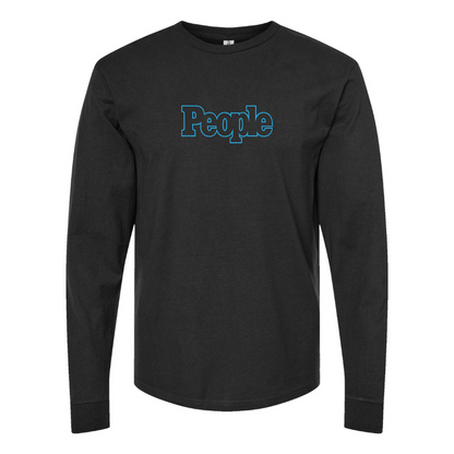 Youth People Magazine Logo Cotton Long Sleeve T-Shirt