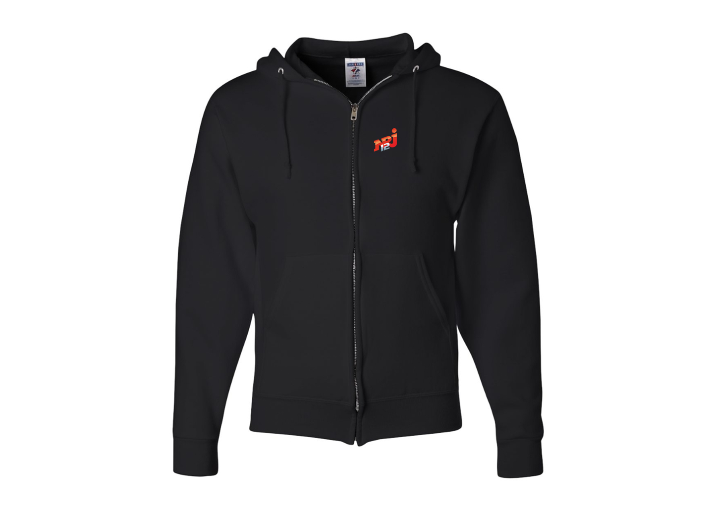 Men's NRJ 12 Logo JERZEES NuBlend Full-Zip Hooded Sweatshirt