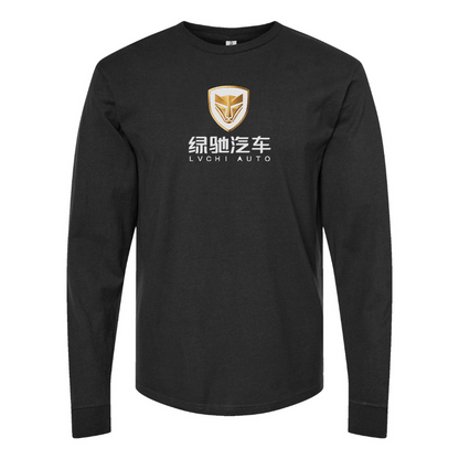 Men's Lvchi Logo Cotton Long Sleeve T-Shirt