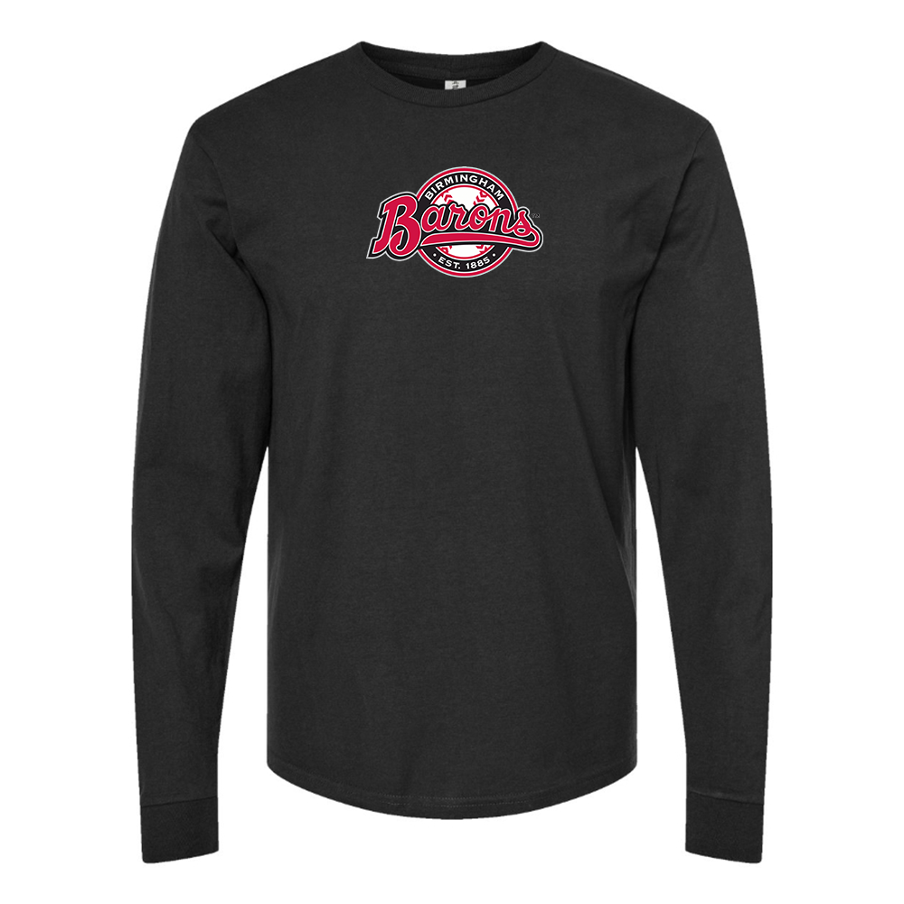 Youth Birmingham Barons Logo Cotton Long Sleeve T-Shirt