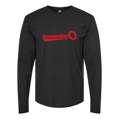 Men's ScreamingO Logo Cotton Long Sleeve T-Shirt