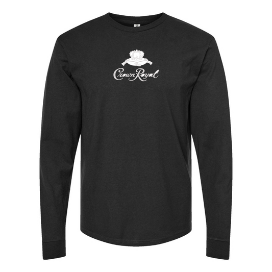 Men's Crown Royal Logo Cotton Long Sleeve T-Shirt