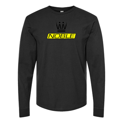 Men's Noble Logo Cotton Long Sleeve T-Shirt