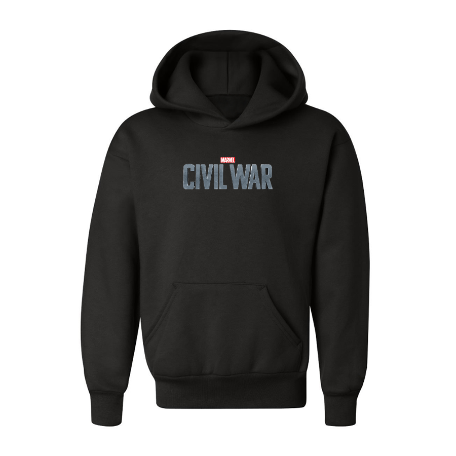 Youth Marvel Civil War  Logo  Pullover Hoodie