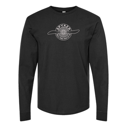 Men's Spyker Logo Cotton Long Sleeve T-Shirt