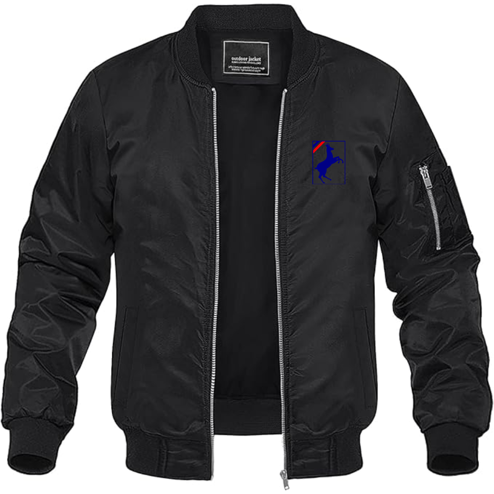 Men's Auverland Logo Lightweight Bomber Jacket Windbreaker Softshell Varsity Jacket Coat