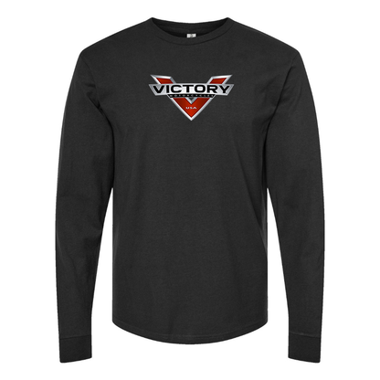 Men's Victory Logo Cotton Long Sleeve T-Shirt