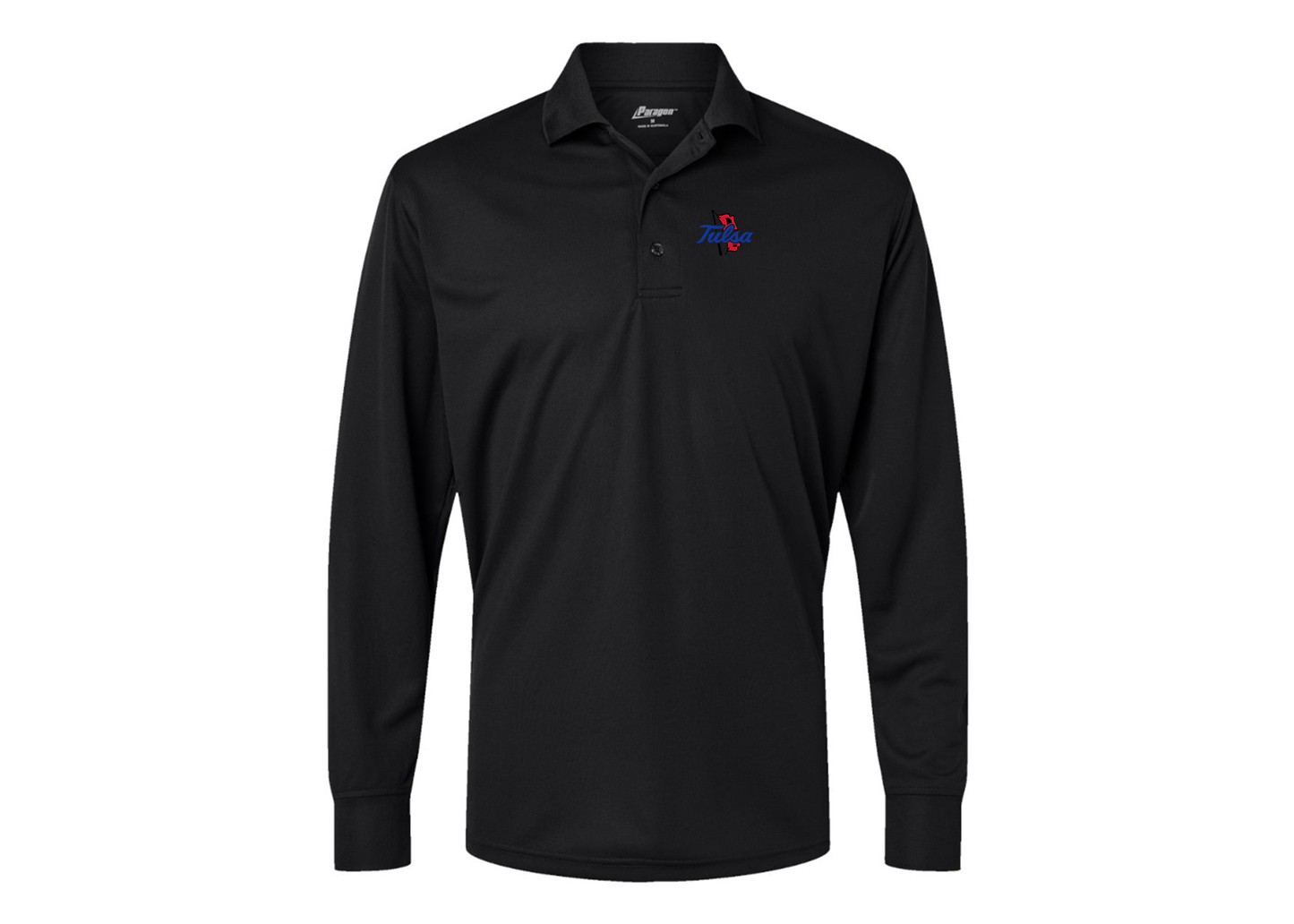 Men's Tulsa Golden Hurricane Paragon Prescott Long Sleeve Polo