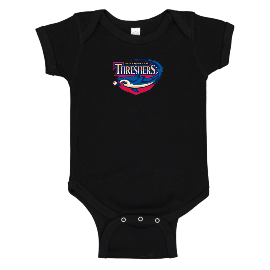 Clearwater Threshers Logo Baby Onesie Romper