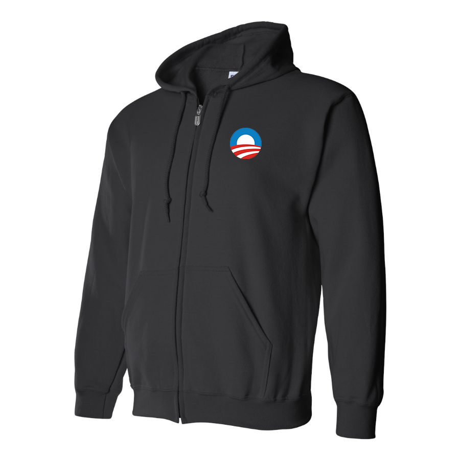 Men's Obama Logo Zipper Hoodie
