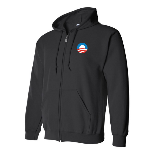 Men's Obama Logo Zipper Hoodie