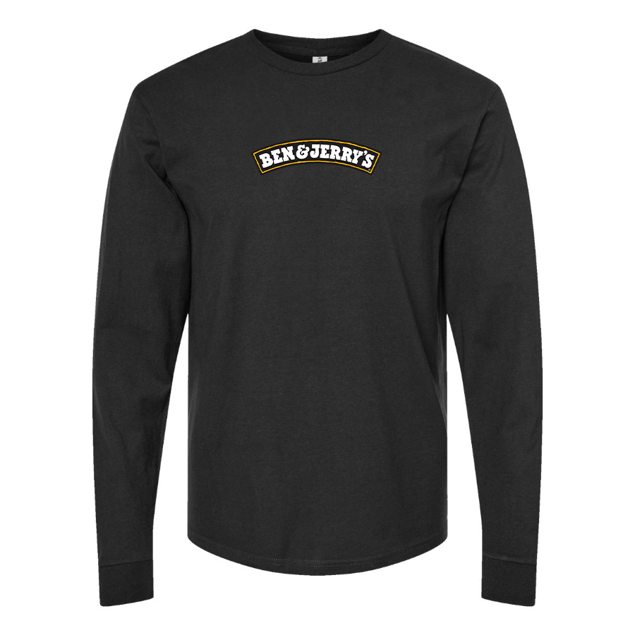 Men's Ben and Jerrys Logo Cotton Long Sleeve T-Shirt