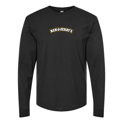Men's Ben and Jerrys Logo Cotton Long Sleeve T-Shirt