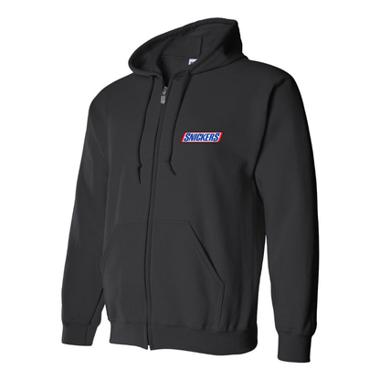 Men's Snickers Logo Zipper Hoodie