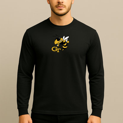 Men's Georgia Tech Yellow Jackets Logo Long Sleeve T-Shirt