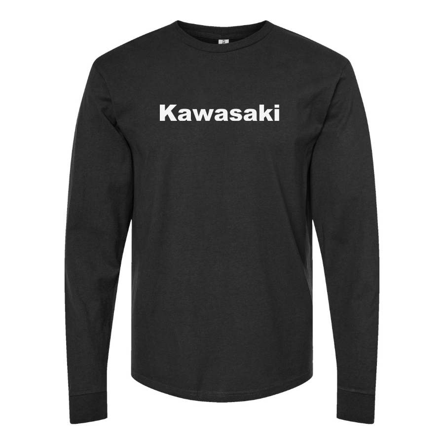 Men's Kawasaki  Logo Cotton Long Sleeve T-Shirt