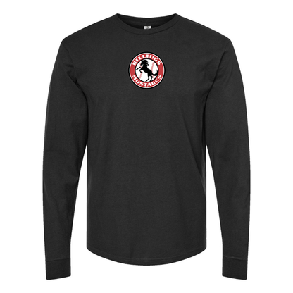 Youth Billings Mustangs Logo Cotton Long Sleeve T-Shirt