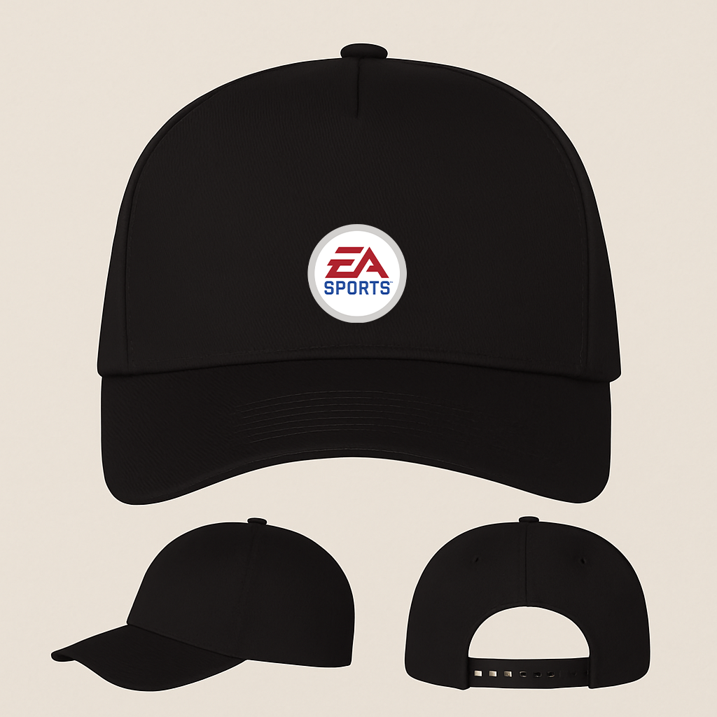 EA SPORTS Logo Five Panel Twill Snapback Cap
