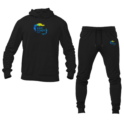 Men's Van Gogh Logo Hoodie Joggers Set