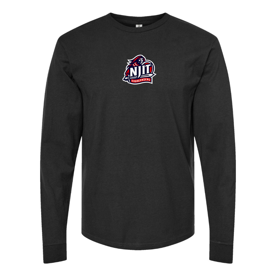 Men's NJIT Highlanders Logo  Cotton Long Sleeve T-Shirt
