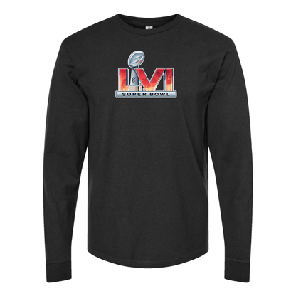 Men's Superbowl LVI Logo  Cotton Long Sleeve T-Shirt