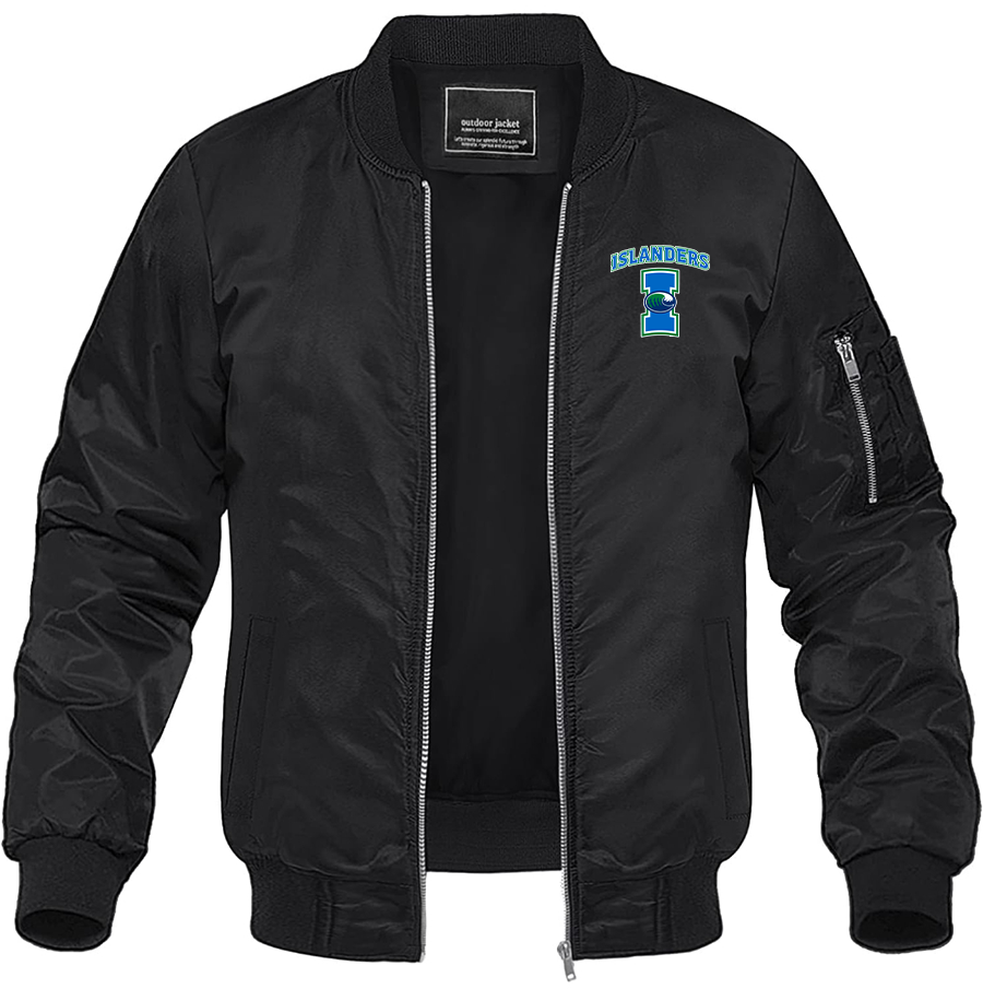 Men's Texas AM CC Islanders Lightweight Bomber Jacket - Black